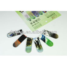 Promotional folding magnetic bookmark for books